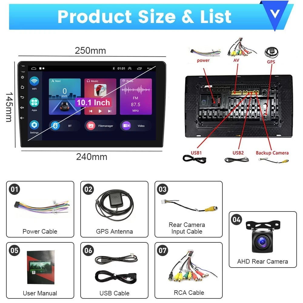 Android 2010-2016 JEEP Stereo Auto for Hifi Bluetooth Carplay 2+64G GPS Camera Car 10'' Backup Touchscreen 13 COMPASS Radio FM Podofo Link USB,AHD Android Wireless Vehicles Mirror WIFI