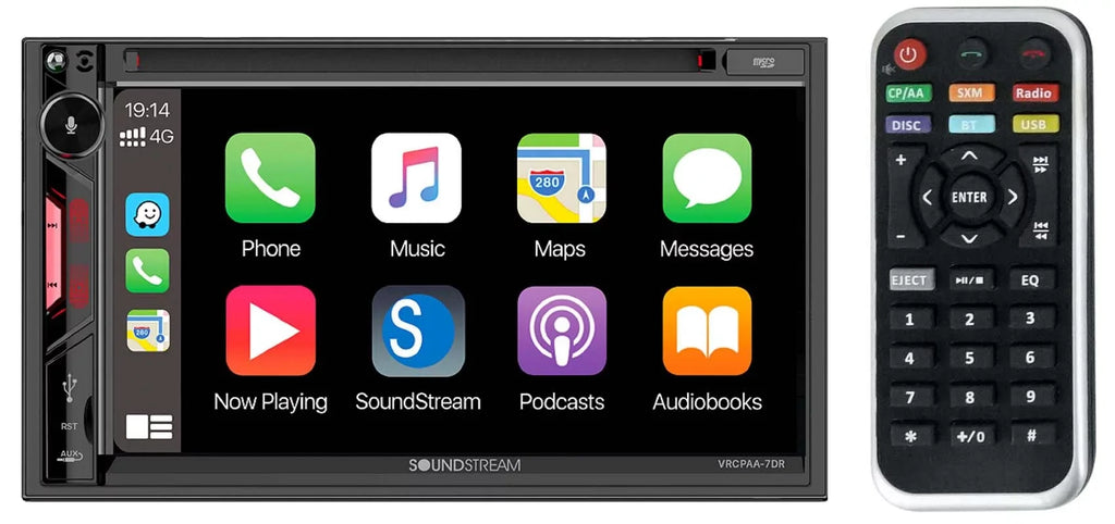 AUTO+Camera DVD VRCPAA-7DR Monitor Soundstream Car w/CARPLAY/ANDROID 7" Receiver