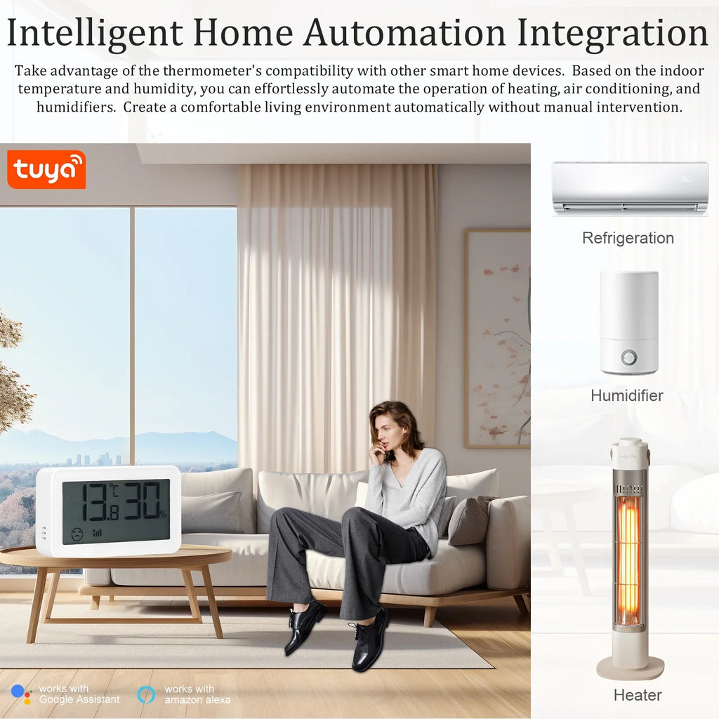 / Thermo-Hygrometer,Thermometer Time Time Compatible Bisofice With Humidity Humidity With Bt Compatible Room With And Indicator Display Baby Indoor Office Display Compatible Temperature
