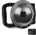 Builted-in GoPro Dome Port for Handles 9 10 Two Black/Hero Lens Black, Dome Black/Hero Black/Hero 12 Hero 11