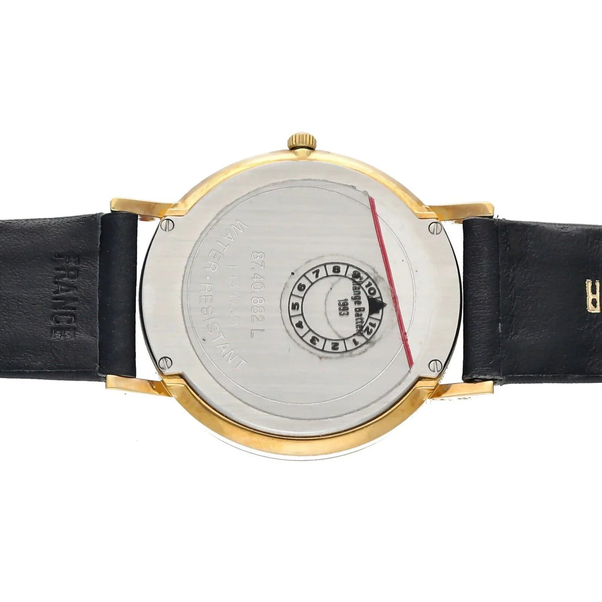 Watch Ultra-Thin Museum Movado 30mm 87.40.882L Hyatt Leather Wrist Quartz