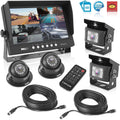 LCD Back Rearview Pyle Dual Camera Truck PLCMTRDVR47 Mount Monitor, Parking Reverse Car w/ Rear View Recorder, Tilt-Adjustable, Night 9 System Up Backup - Vehicle Vision, Universal Video DVR Kit -