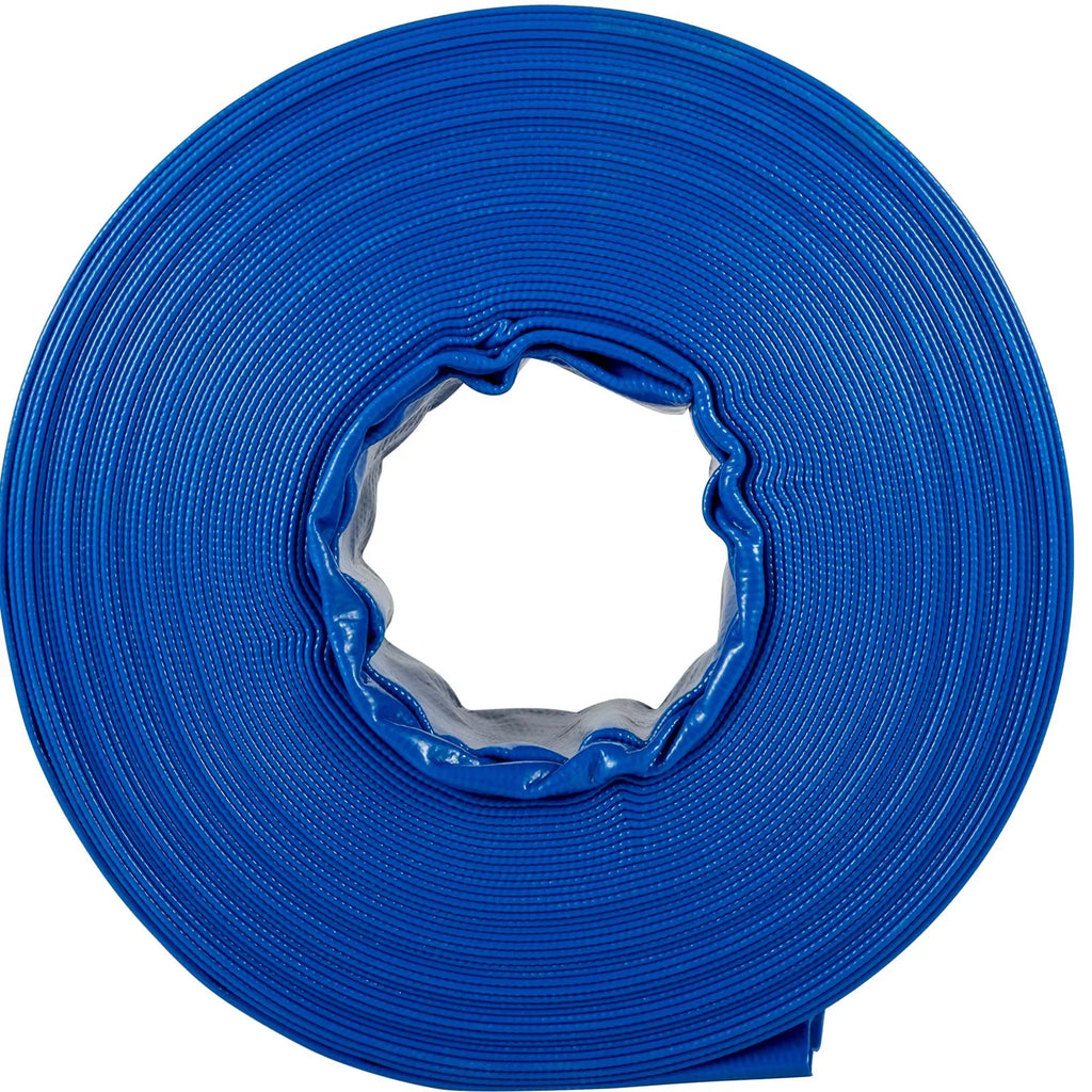 Heavy Water & Hose, Swimming for Blue 105', Weather-proof Clamps, Pool Backwash PVC Hose, Flat Hose Fabric x Burst-proof, VEVOR 1-12" Discharge & with Duty Lay Transfer, Drain Ideal