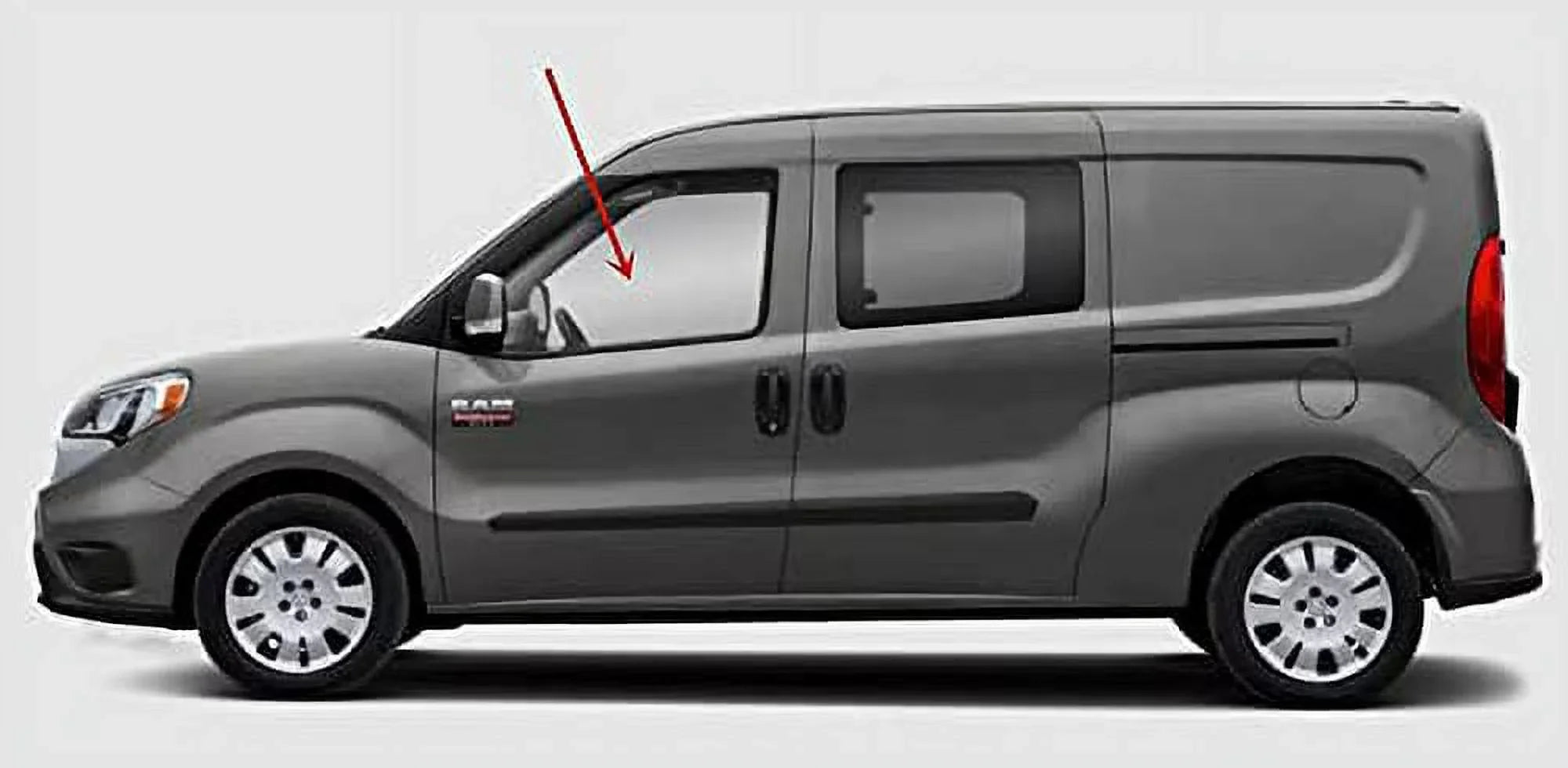 Door Ram Promaster Front Door with Van 2015-2022 Window Models Side Glass City Compatible Left Driver