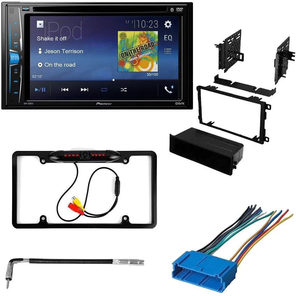 Kit Ninety-Eight Pioneer Installation Camera, - Multimedia Backup with Stereo / and Bundle KIT2404 Car DVD Bluetooth for Oldsmobile Dash Double 1994-1996 Kit Touchscreen, Din