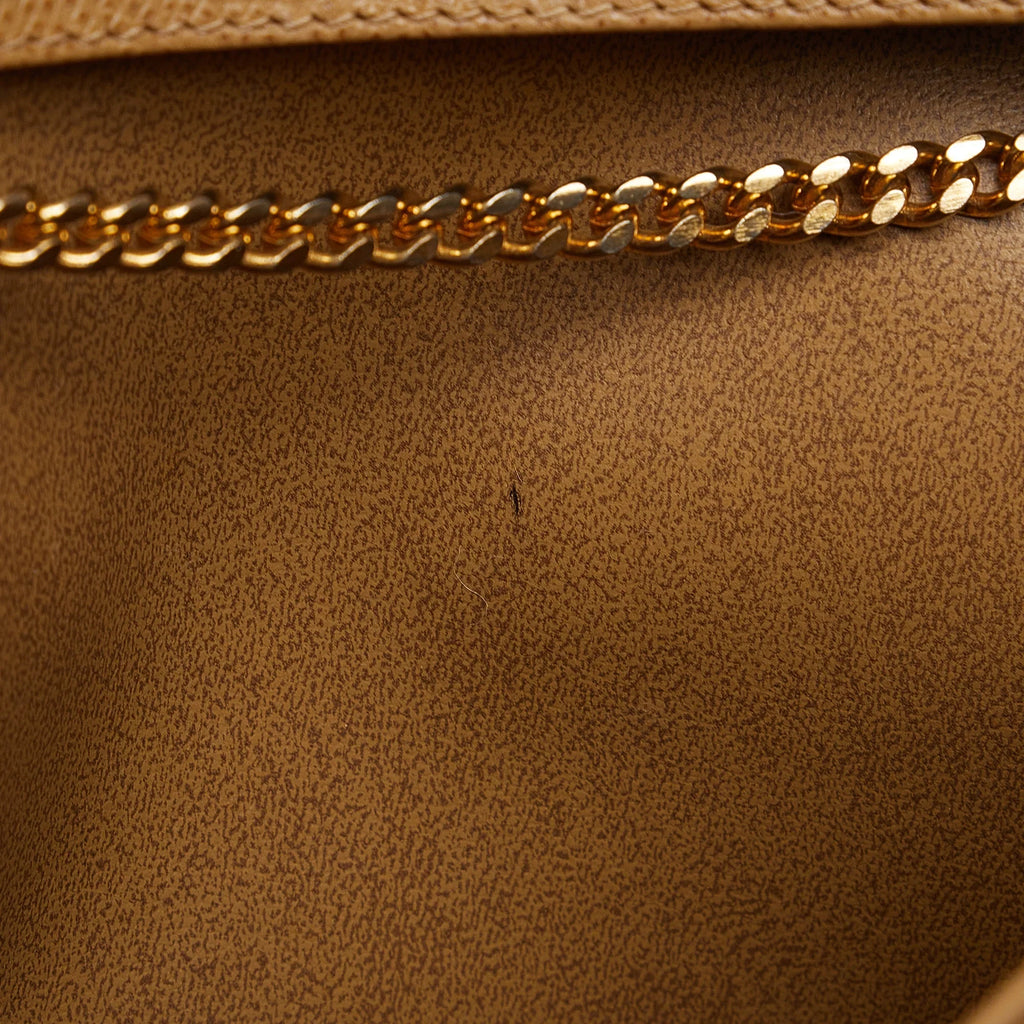 Brown Authenticated Pre-Owned Calf Crossbody Unisex Bag Leather (Good) Chain Crossbody Dior
