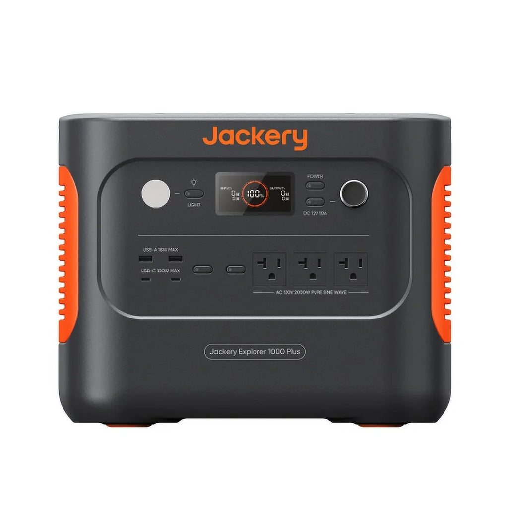 5kWh and Home 1000 Output, with Power Not Solar Panel Station, 1264Wh for (Solar Expandable Explorer 2000W Plus Generator Included) Jackery Portable to Trips Road Camping, Backup