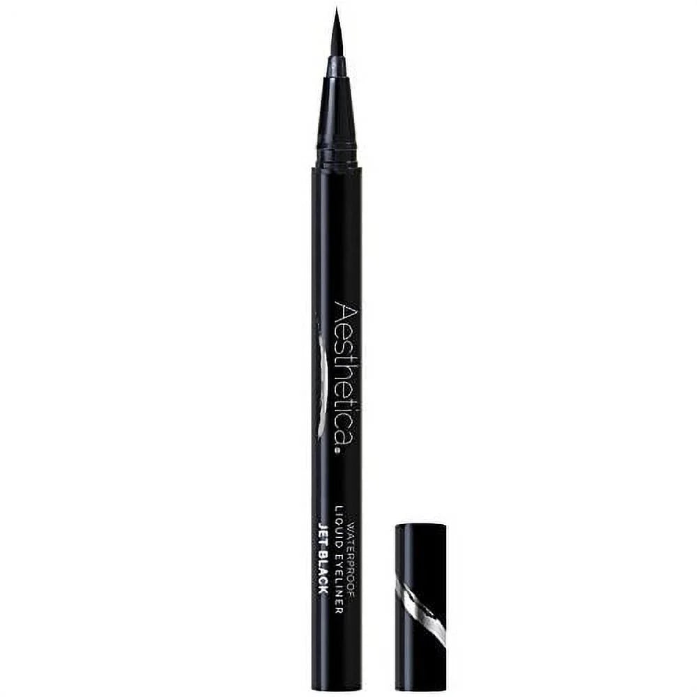& Waterproof Proof Liner Eyeliner Black) Tip Smudge Aesthetica Eye (Jet Liquid Felt Pen - Fast-drying