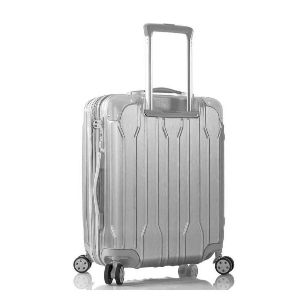 Expandable, Spinner System Combination Telescopic Heys Carry-On Luggage 21-Inch Lock, Handle TSA with Wheels Xtrak Silver Lightweight,