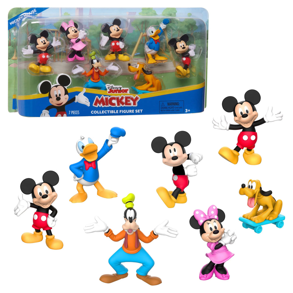 3 Officially Collectible Junior Disney Up, and Mickey Ages Kids Set, Gifts Figure Presents Toys Mouse for Licensed