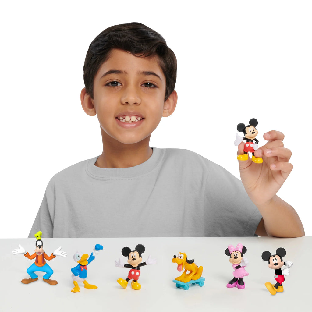 3 Officially Collectible Junior Disney Up, and Mickey Ages Kids Set, Gifts Figure Presents Toys Mouse for Licensed