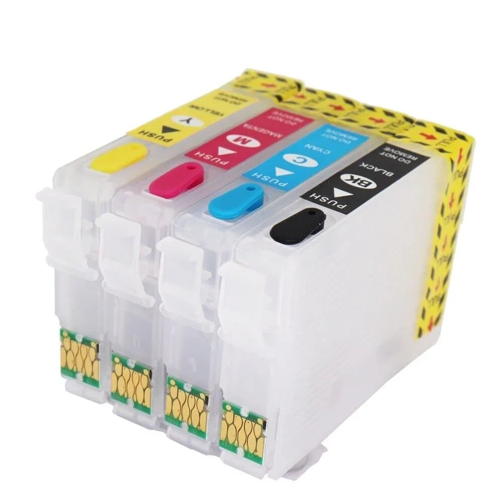 Fit Chip Conversion for Cartridges Pigment, Epson for WF-2850 Ink WF-2830 Cartridge Dye, 212XL 212 Ink Printer Sublimation 4105 Printing Empty with Single-use DTF XP-4100 XL