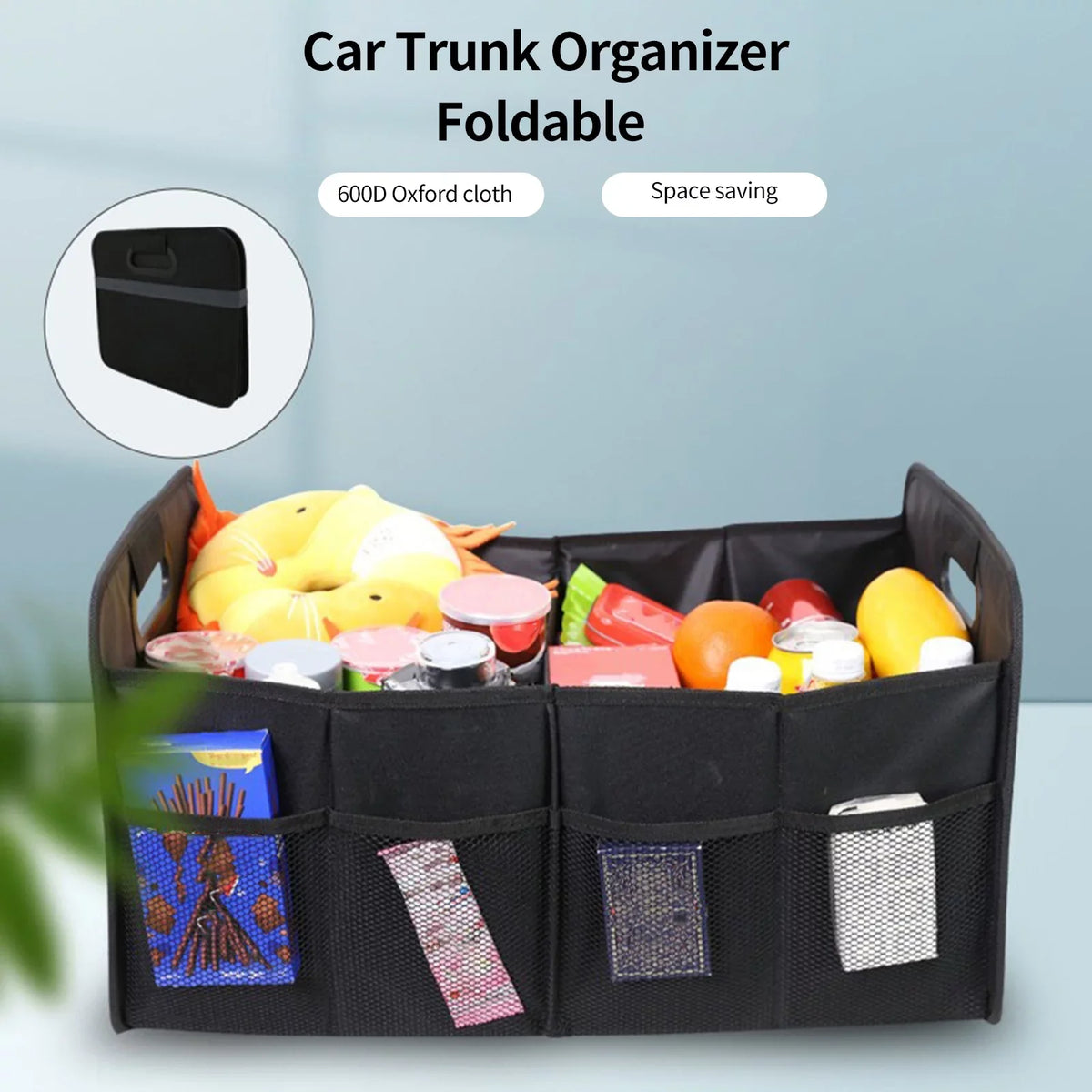 Box, Folding Trunk Capacity, Solution Practical Automotive Nebublu Car 55L Cloth Organizer, Oxford Storage Cargo