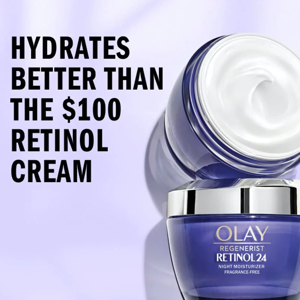 Regenerist 24 Oz Gift Night Retinol Moisturizer, Set Whip 1.7 Size Face Face Retinol Moisturizer Olay + Travel/Trial Cream,