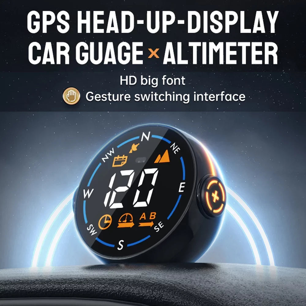 Car & H600G Head Altitude GPS Display, ammoon Speed Clear Meter Speedometer Digital Display Easy Setup