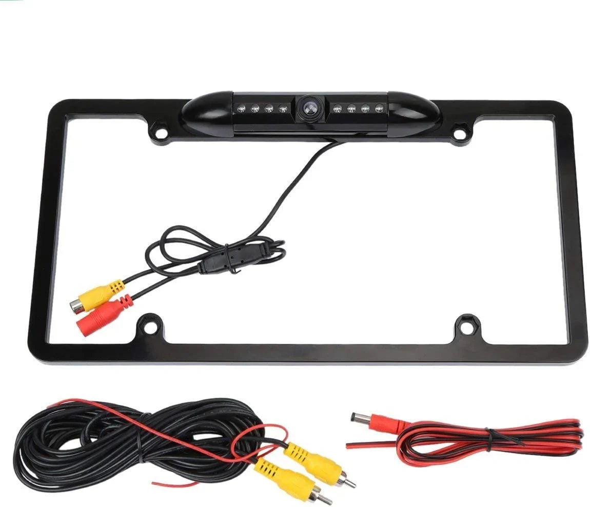 Rearview JVC Black KW-M950BW Camera KWM950BW License for Backup Frame Plate