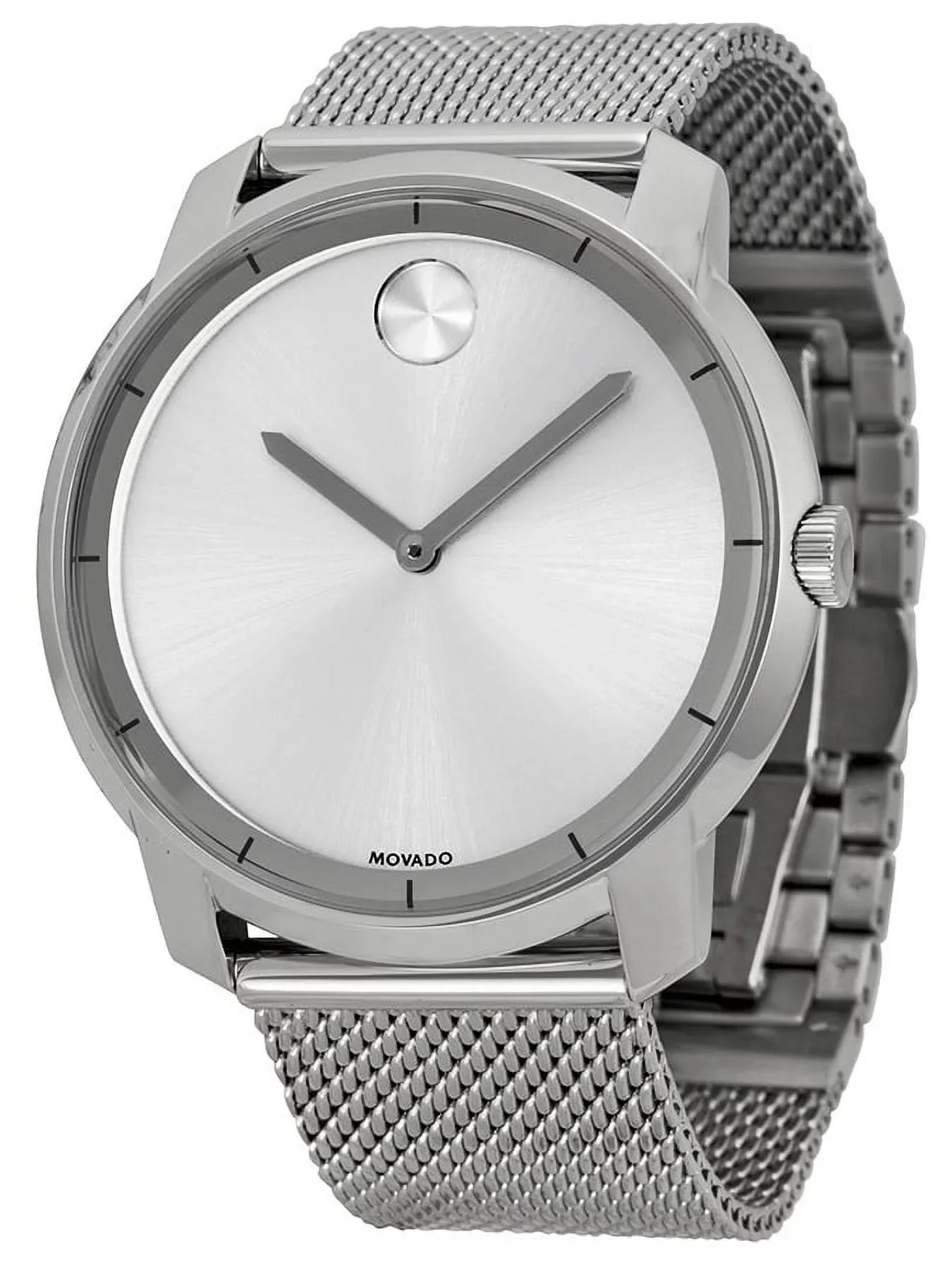 Large 44mm Quartz Watch Analog Bold Men's 3600260 Sunray Dial Movado