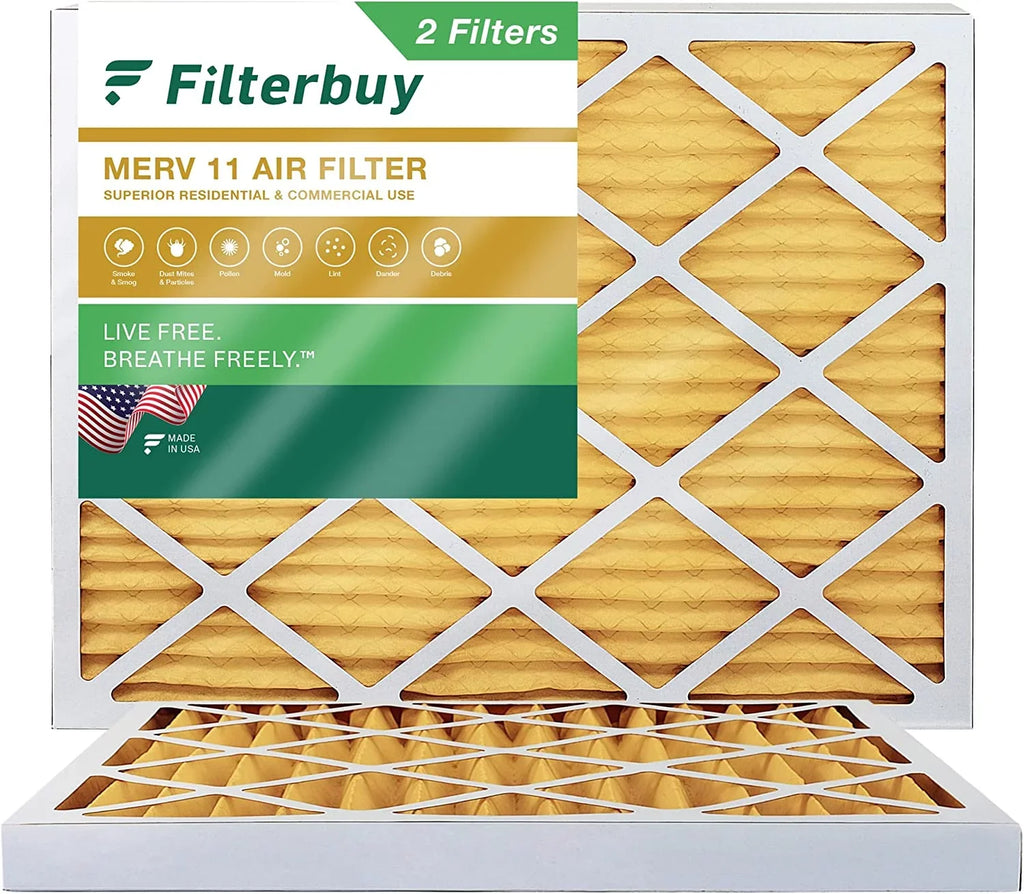 HVAC 11 (2-Pack) Pleated MERV Filters Filterbuy 30x32x2 Furnace AC Air