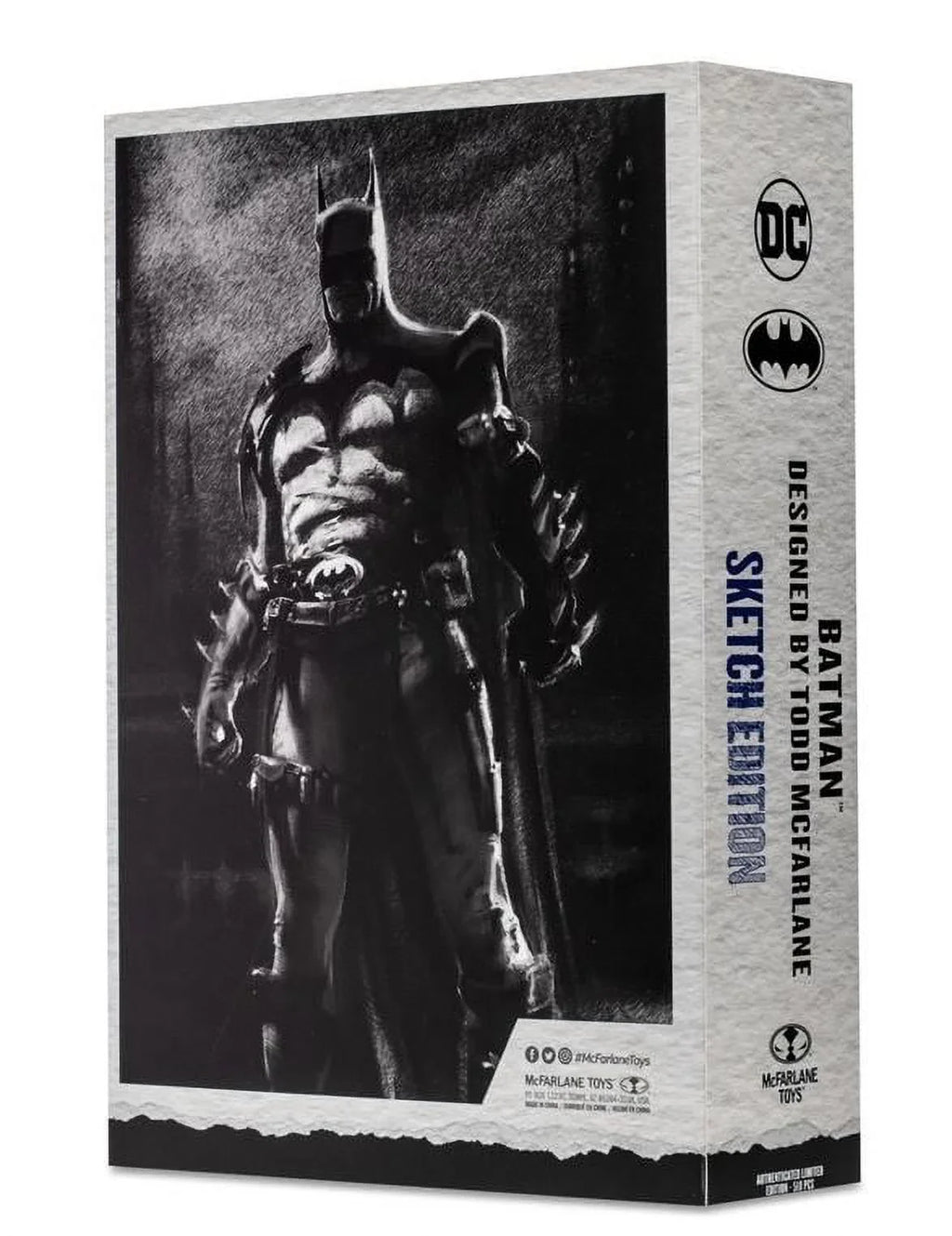EE Label Gold Sketch Exclusive Action Multiverse DC Figure 7" Batman Edition