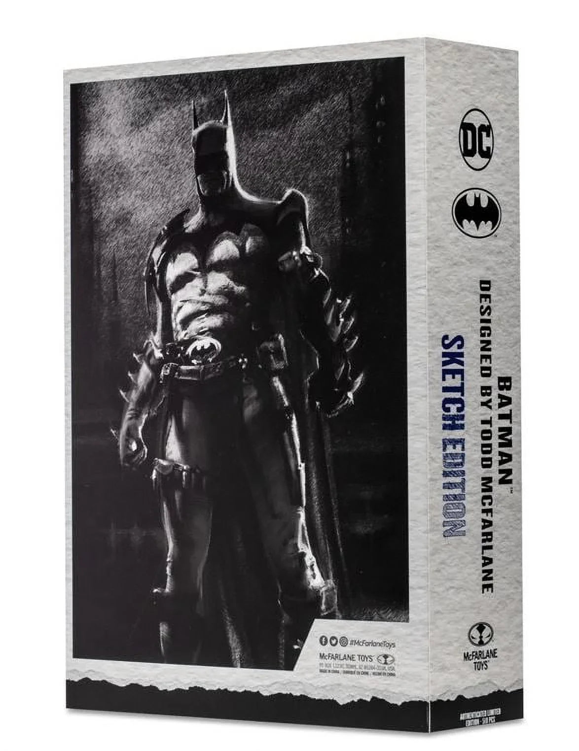 EE Label Gold Sketch Exclusive Action Multiverse DC Figure 7" Batman Edition
