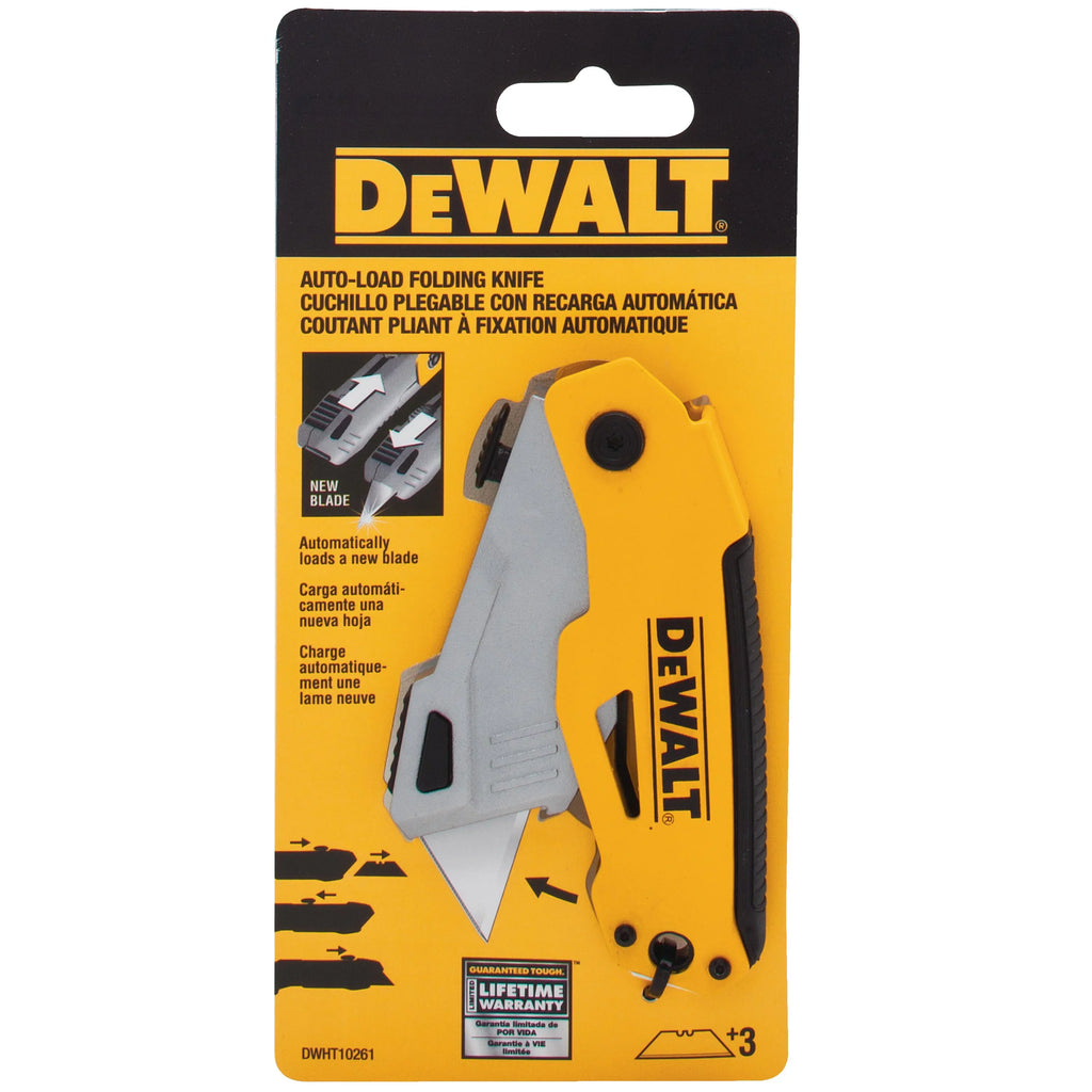 DWHT10261 Quantity - DeWalt 1 Knife Utility Folding Retractable Auto-Load