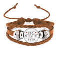 Wristband Leather ever Profession Bracelet Best Ornament Quote Jewelry scientist