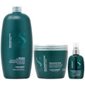 Alfaparf Mask Shampoo 4.23oz Reparative 16.9oz Fluid Di Semi Lino & Reconstruction & 33.8oz