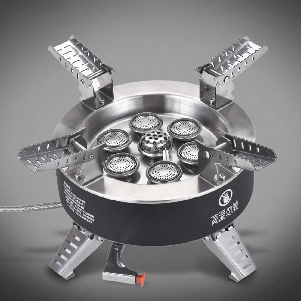ammoon Gas Stove, High Fishing Hiking Ignition Traveling Camping Backpacking 18000W Piezo Windproof Stove, Stove,