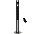 Tower Fan Bedroom 12H Cooling Oscillating, and Filter, for 3 Speeds, Timer, Remote Control, with Air 46" Grey HOMCOM