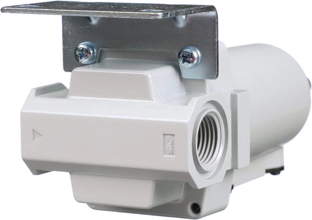 0.1 metal bracket - 1/2" auto bowl, drain, air compressed npt micron, filter, coalescing