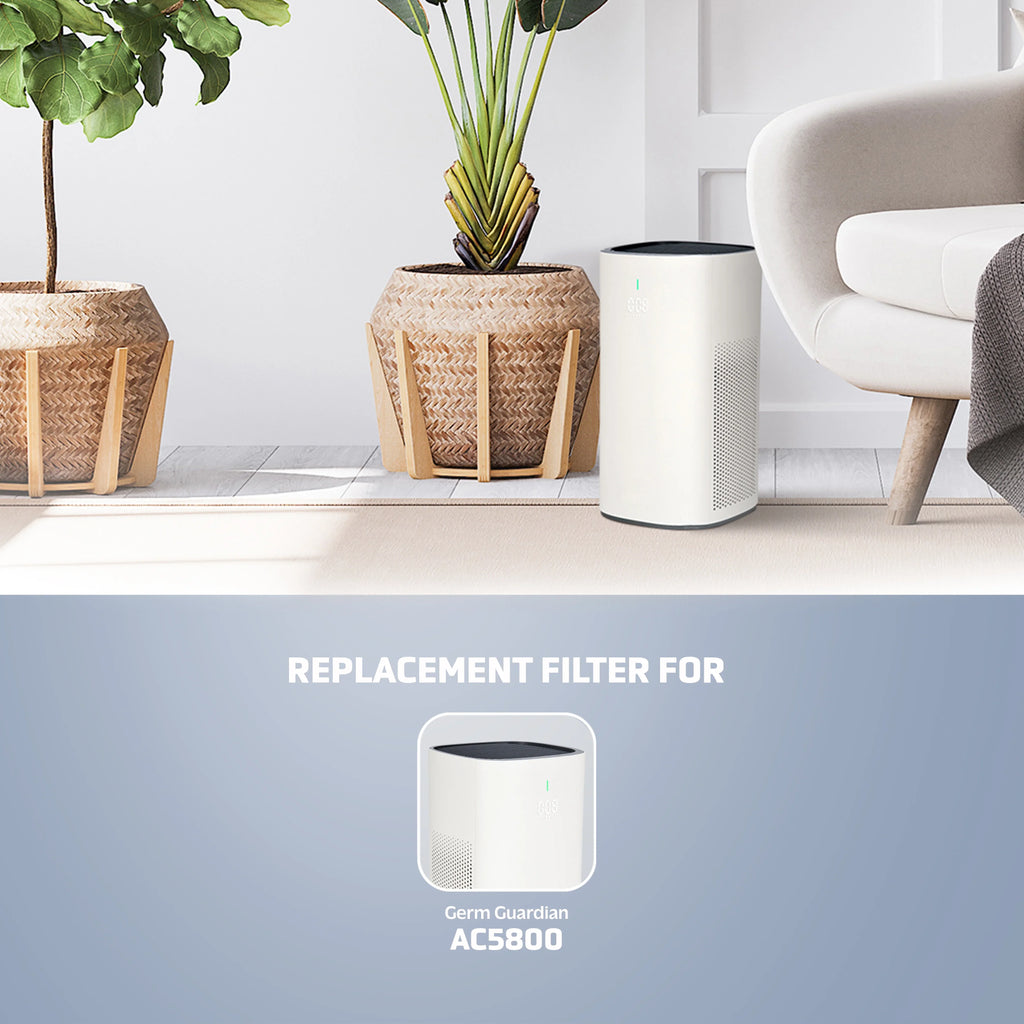 HEPA P Filter Filter AC5800 Replacement FLT5800 True Air GermGuardian Purifier for Pure