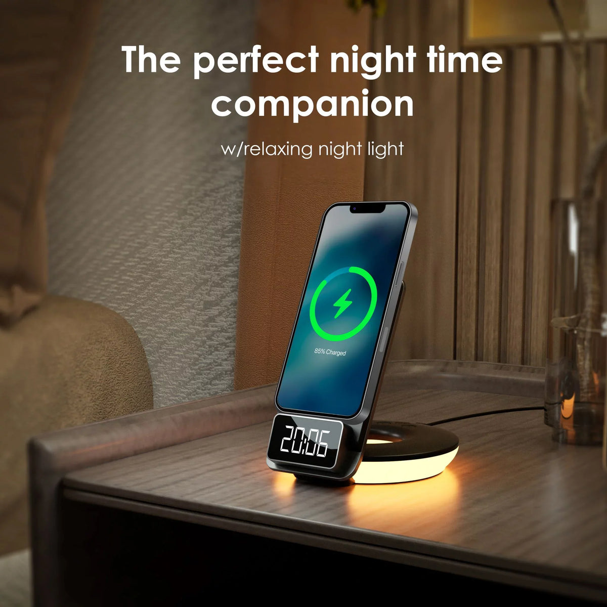 Wireless 3-in-1 Lamps Black Rexing Control, Station, - Charging RS7 Touch Table-Desk