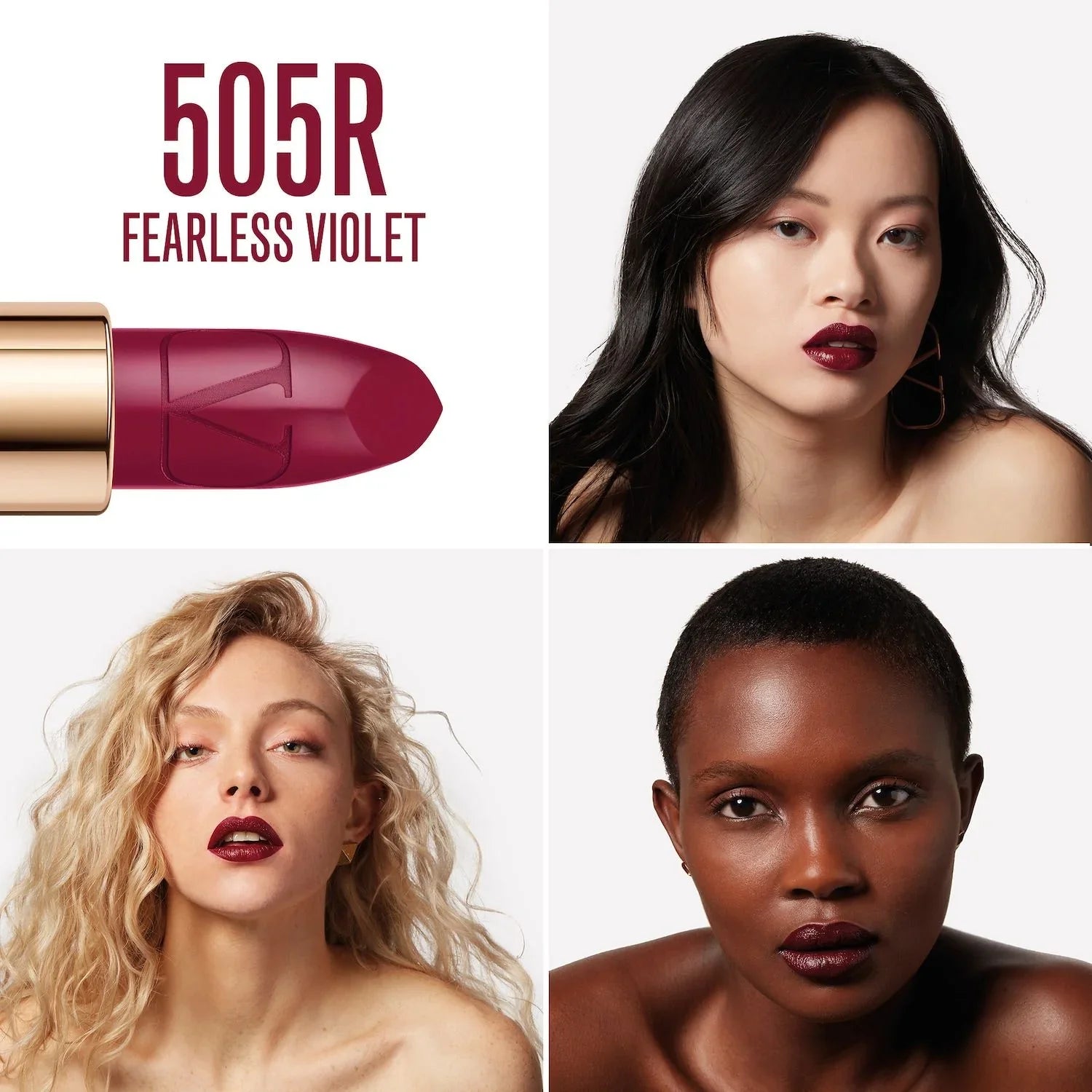 berry - 505R - Refillable Pigment Lipstick Fearless High Valentino deep Rosso Valentino Violet