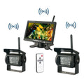 Cameras Camera Night Trailer 7" Dual Vision Wireless View Waterproof Truck for Assistance Monitor Rear Backup RV Bus with Parking