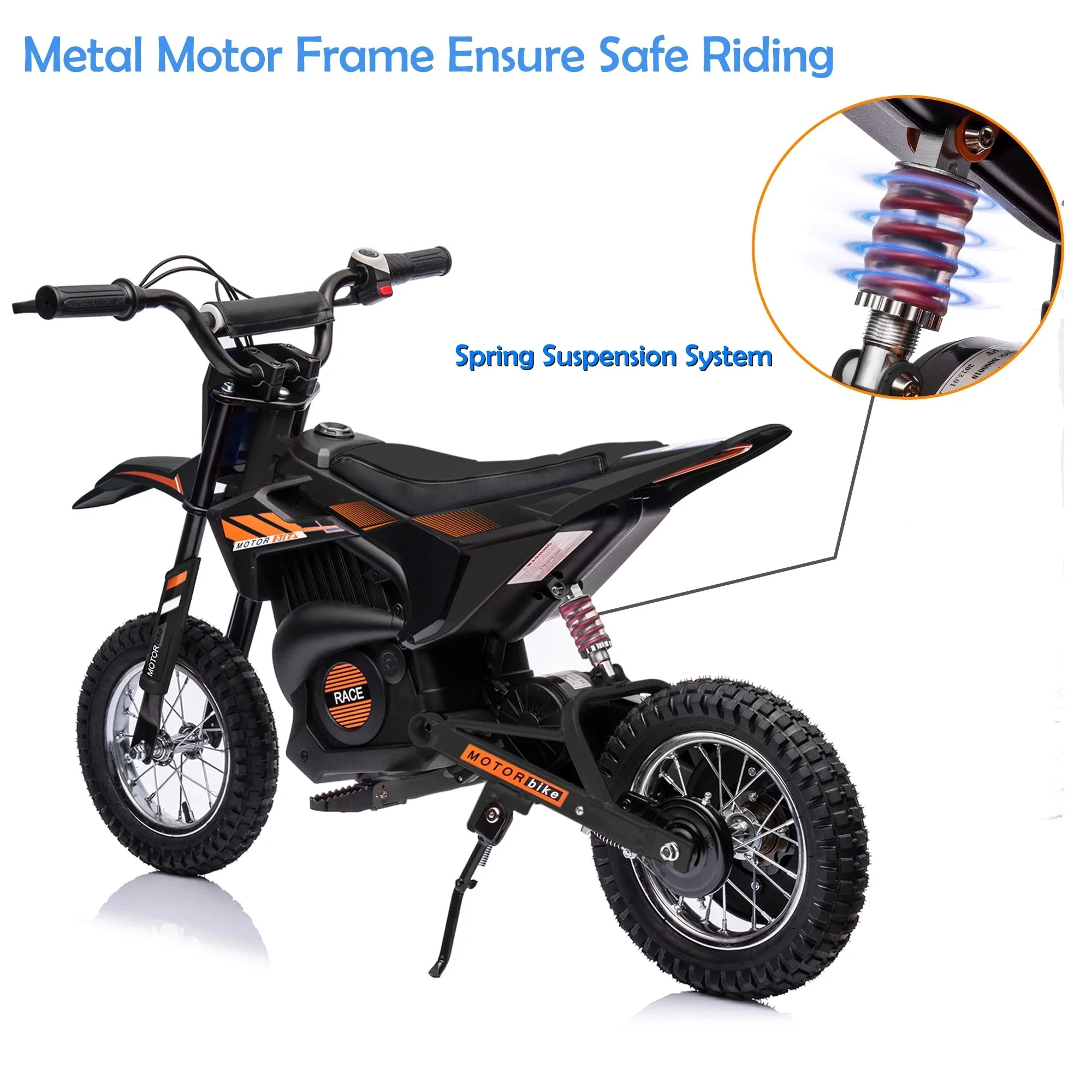 Child Years Electric 24V 13mph, Bike, Motorcycle Ages Toy +, Bike, Black 13 Dirt Motor JoyWheels Boys