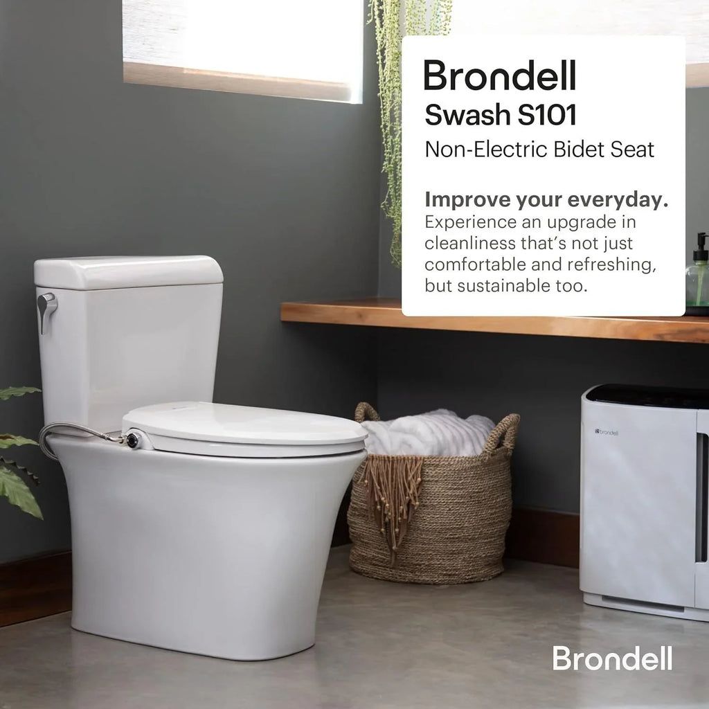 Elongated System Bidet Brondell Swash Ecoseat White