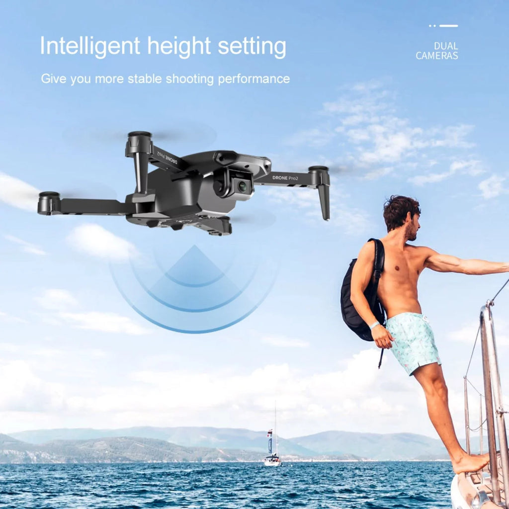 PRO HD Camera Drone GPS RC FPV Foldable Dqacd Drone 2021 E99 WiFi Dual 4K New