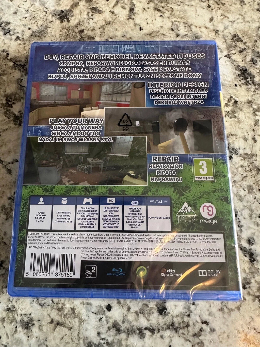 Brand Remodel Factory Flipper PS4 Sealed Interior New PlayStation 4 House Design