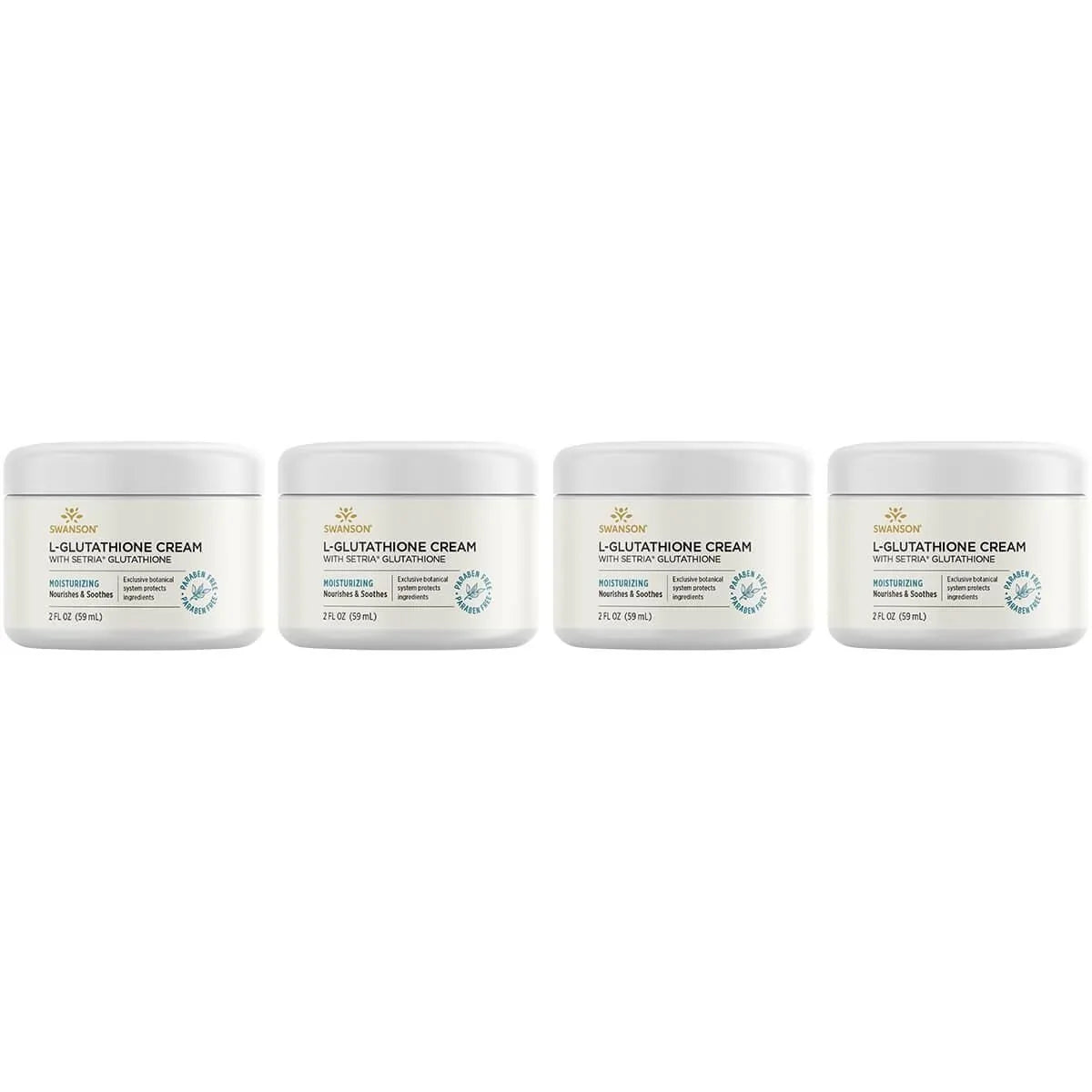 Cream 2 with 4 L-Glutathione Pack Setria Swanson Glutathione fl oz Cream