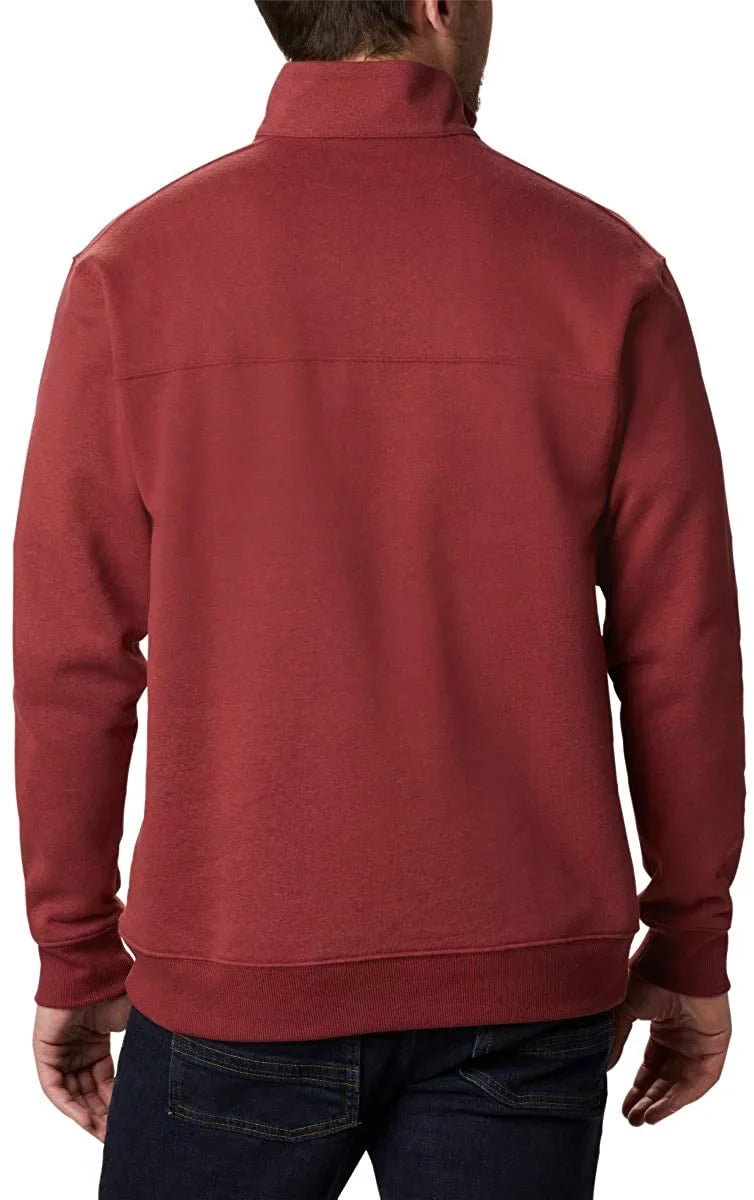 Columbia Hart Men's Jasper, Large Half Zip, Mountain Red II