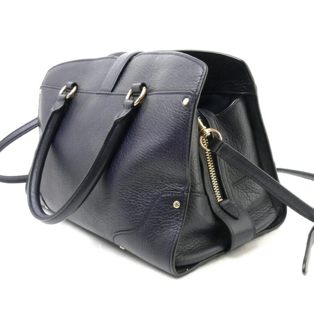 COACH 30 Mercer 2Way (Good) Pre-Owned Shoulder Satchel 37575 Navy Women's Bag