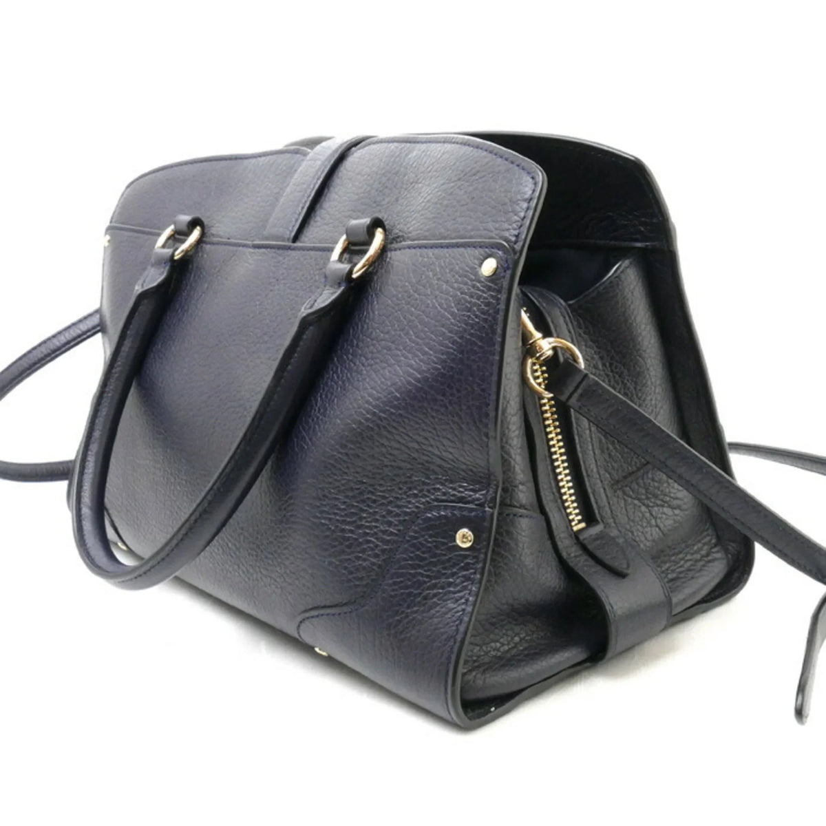 COACH 30 Mercer 2Way (Good) Pre-Owned Shoulder Satchel 37575 Navy Women's Bag