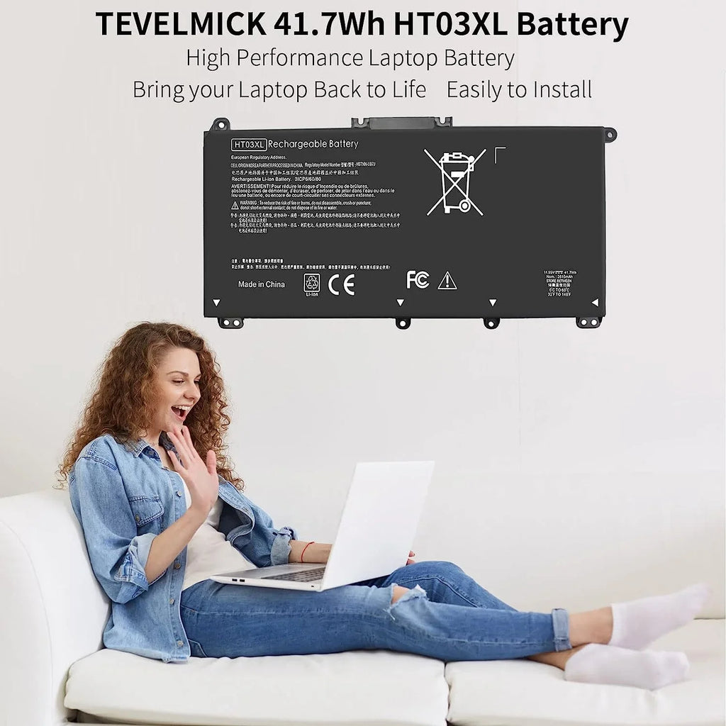 Pavilion 14-CE G7 15-CS 240 Laptop y 41.7Wh 14-CK0061ST L11119-855 14-CK HT03XL HP 245 14-DQ 14-CK0001LA for