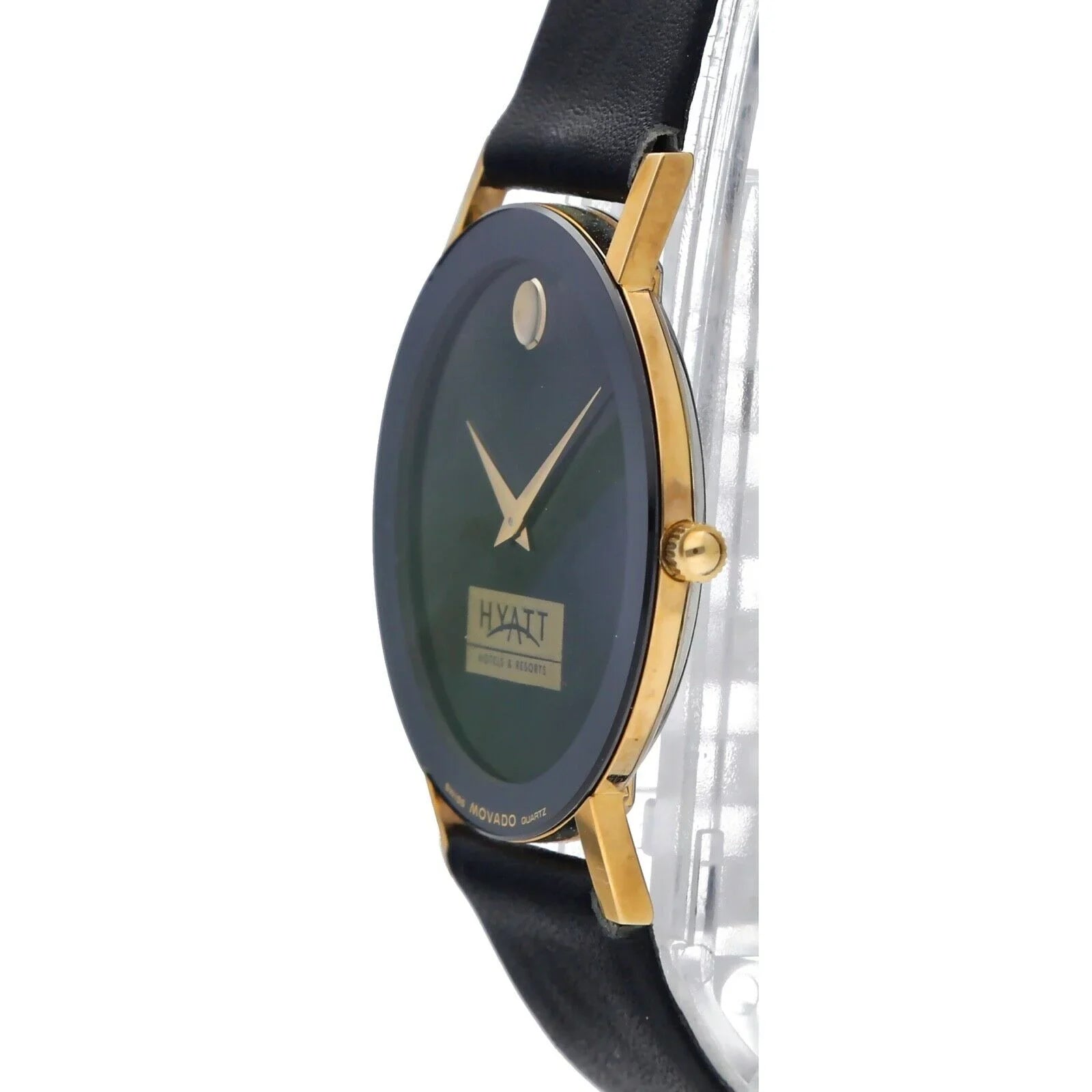 Watch Ultra-Thin Museum Movado 30mm 87.40.882L Hyatt Leather Wrist Quartz