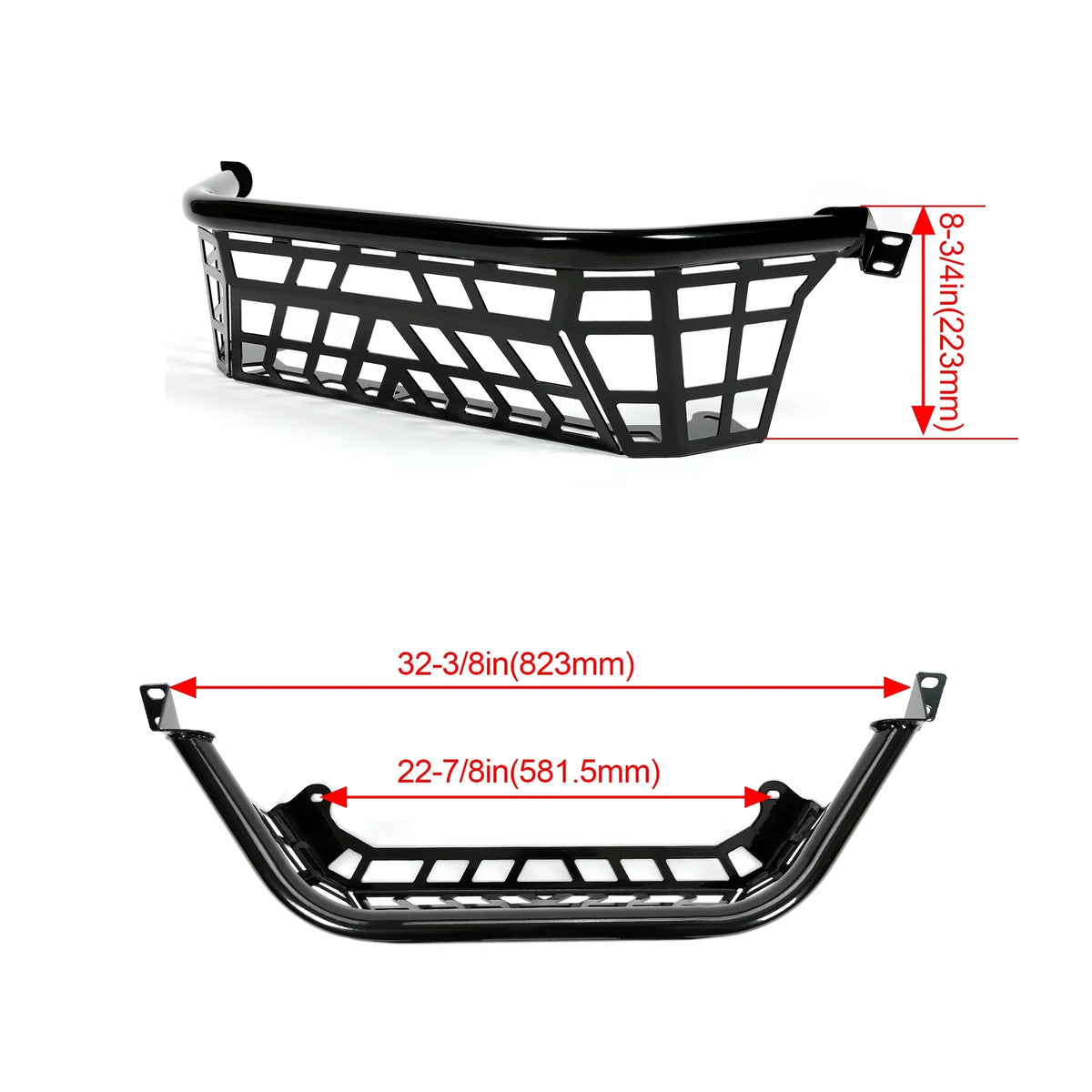 Kawasaki Steel 21 Teryx for Tailgate 22 Coated Black Powder Enclosure 20 1000 Bed Kojem Barricade KRX Rack Luggage 23 Cargo