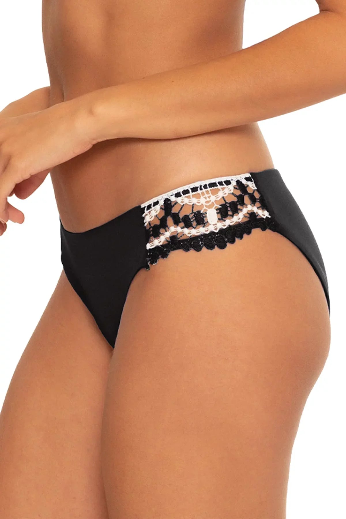 High-Waist Women's Black Logo Bikini Calvin Klein Bottoms