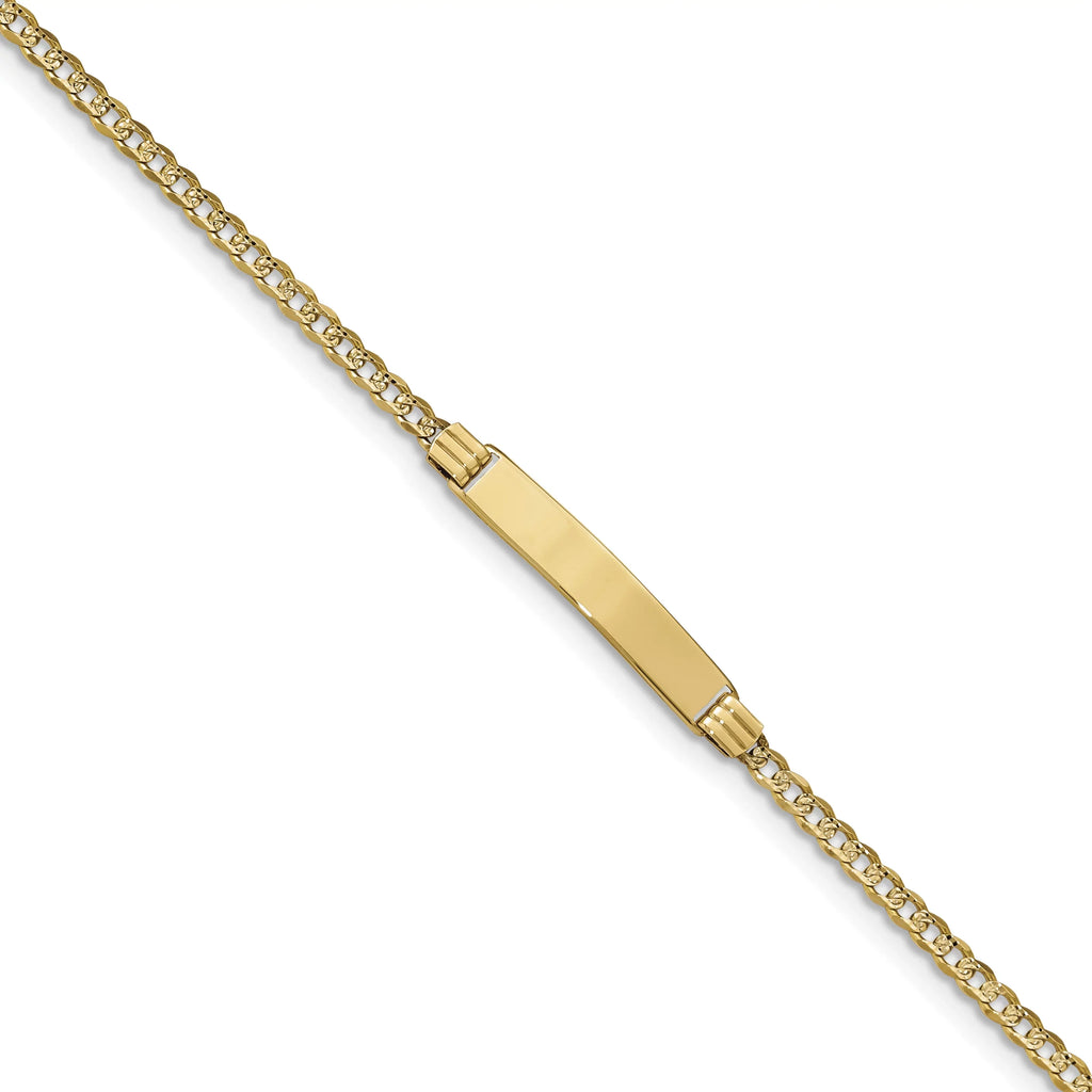 w/Rhodium Link ID Pav Children's Bracelet Curb Beautiful