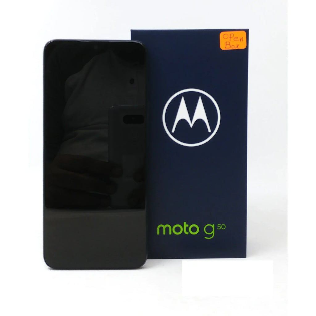 Steel XT2137-1 6.5" 128GB RAM OB 5G 4GB G50 - Factory Grey Unlocked Motorola Phone Dual SIM Moto -