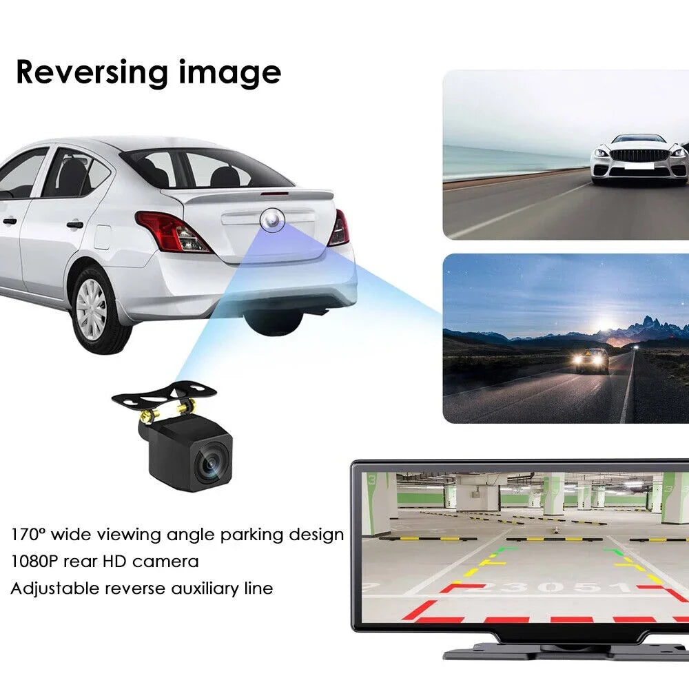 2K Screen Jahy2Tech Auto Dash 10.26'' Camera ". Wifi Car Android Dual DVR Channel Touch Wireless