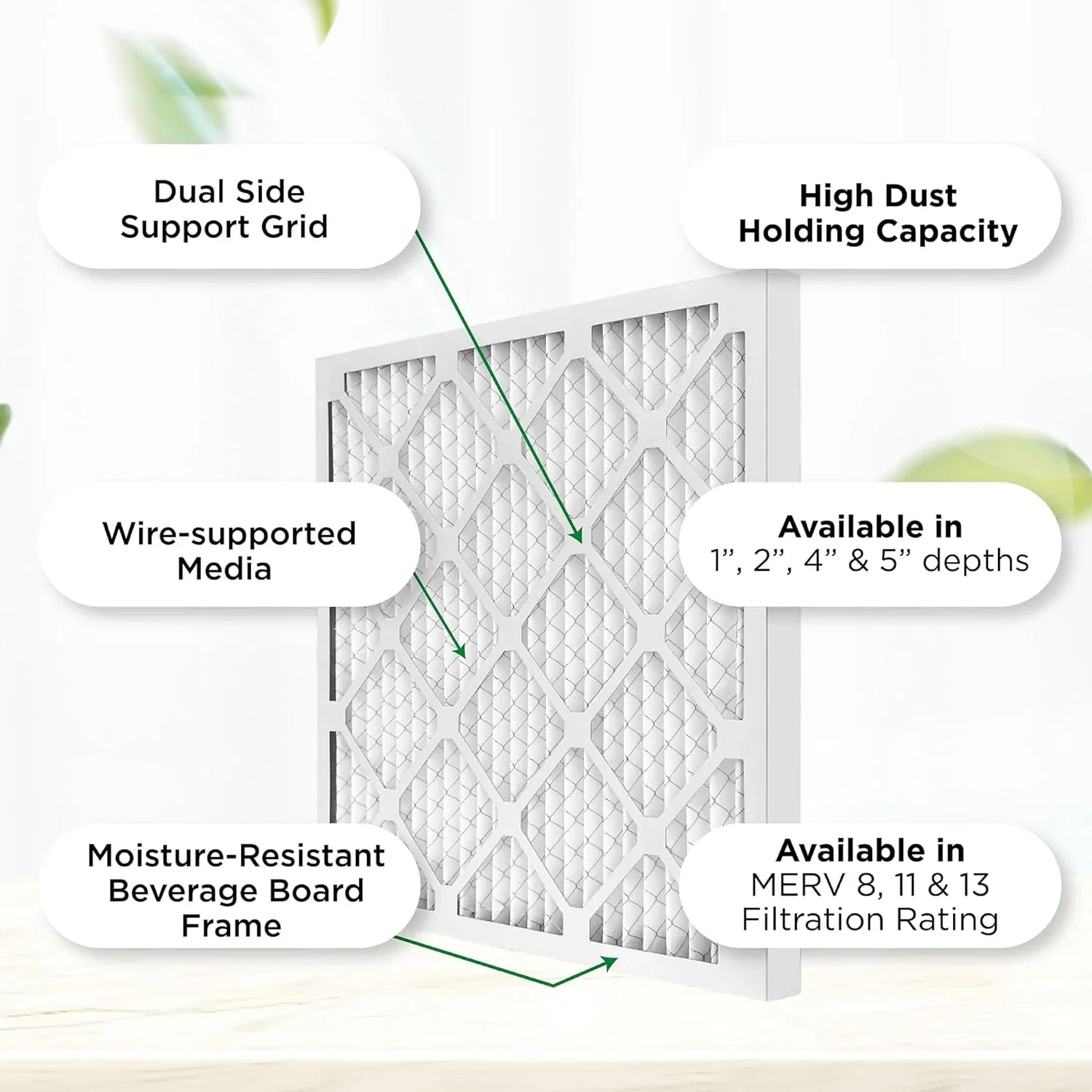X HV Furne 12. X 1-3/4 Filters. Of Case 24-1/2 Ext Size: MERV 17-1/2 Pleated Air 18X25x2 8